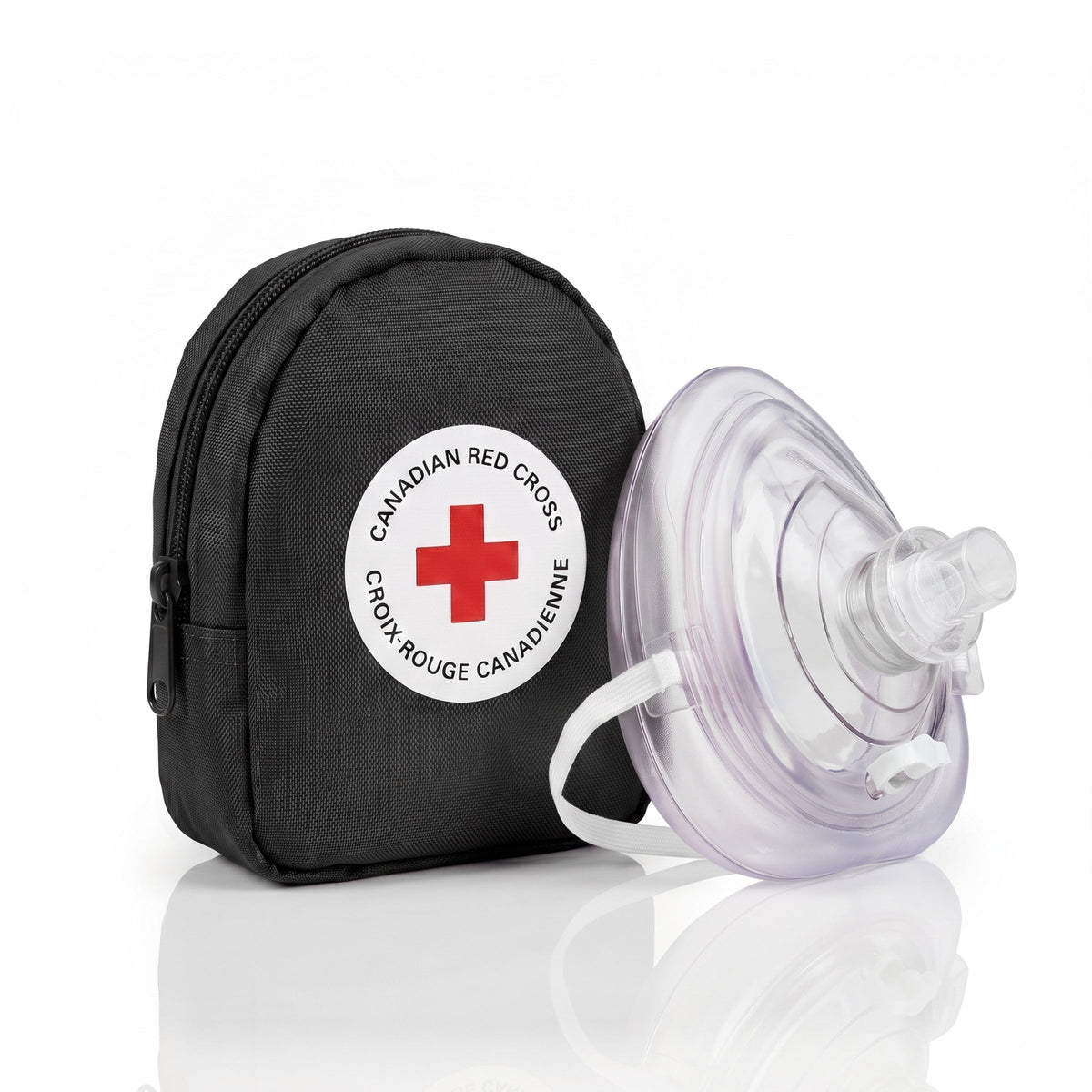 Canadian Red Cross CPR kit in a black nylon pouch - official supplier photograph