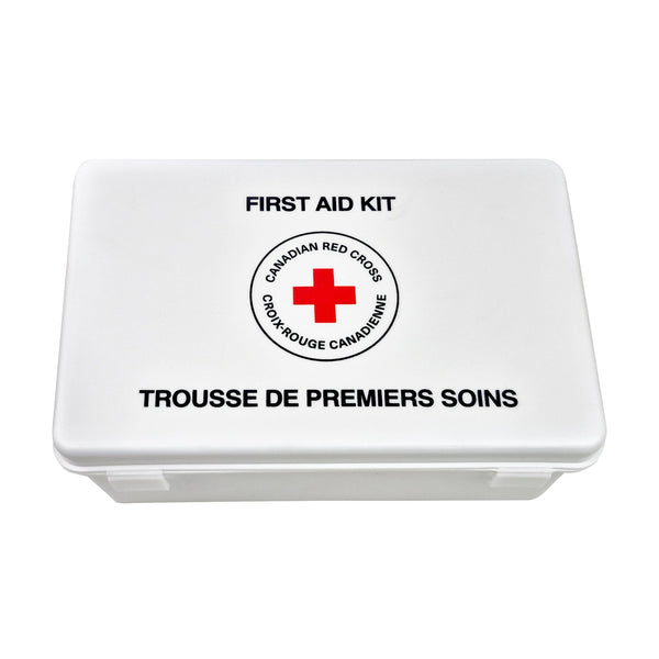 Canadian Red Cross Type 1 personal first aid kit plastic case - supplier photograph