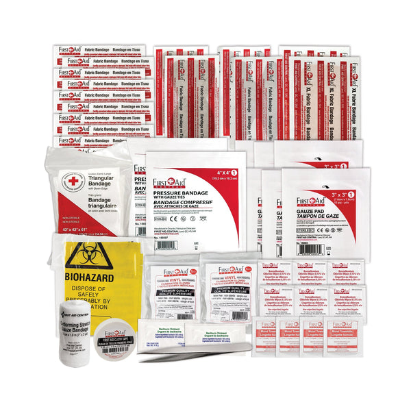Canadian Red Cross Type 1 first aid kit refill contents, official eShop photograph